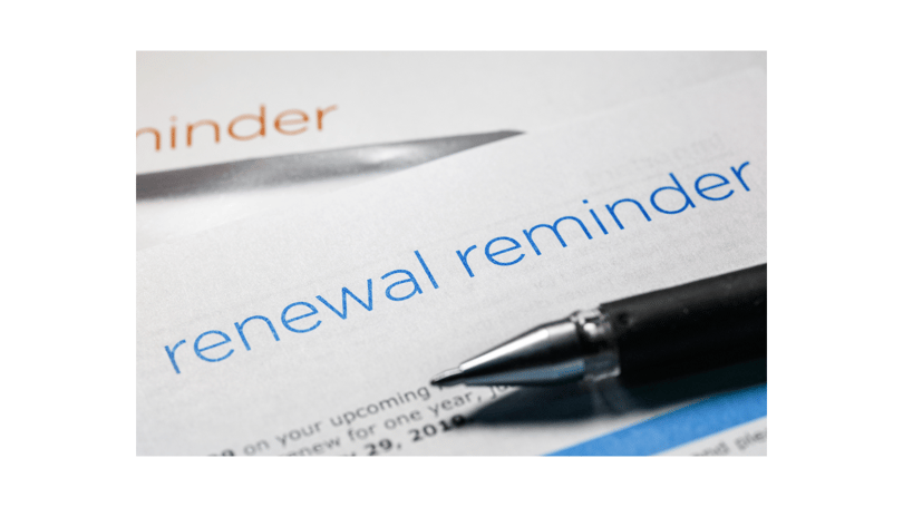 Renewal reminder