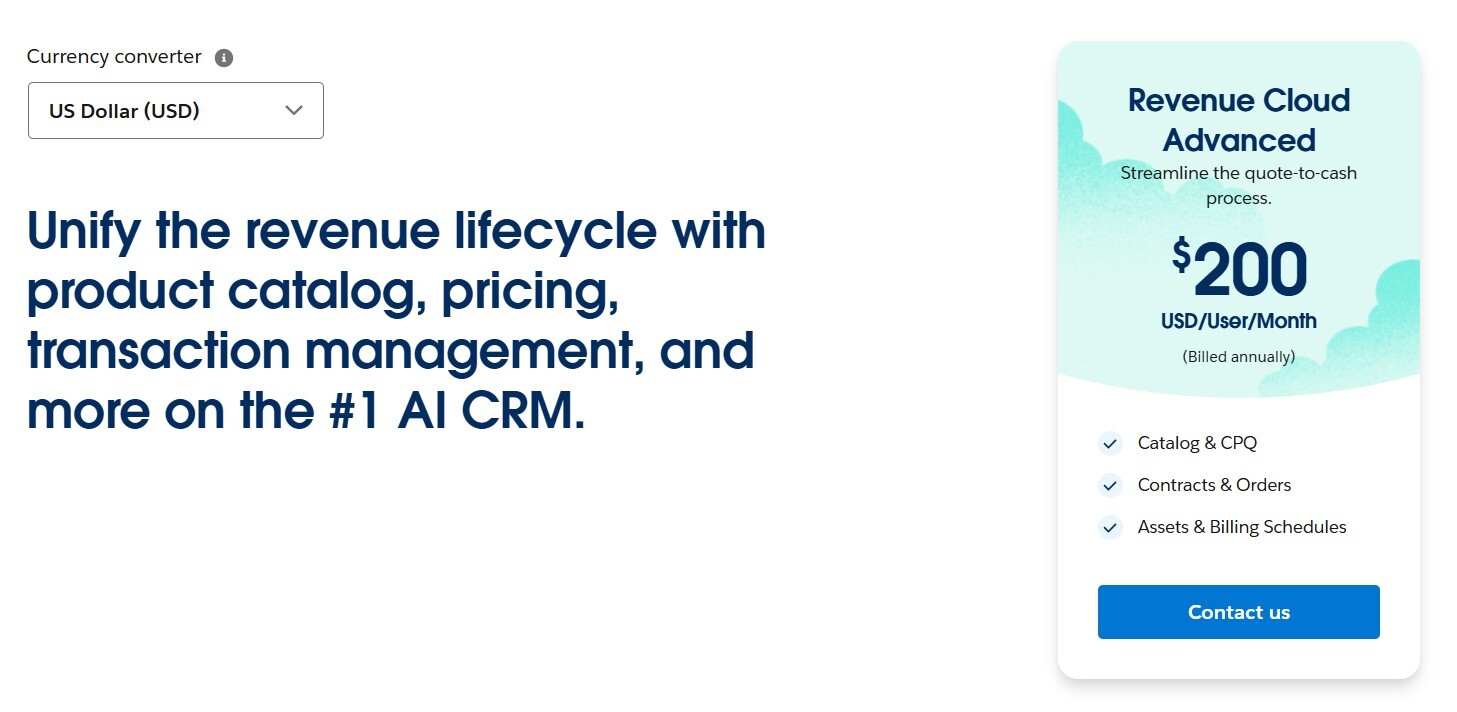 Salesforce Revenue Cloud Pricing