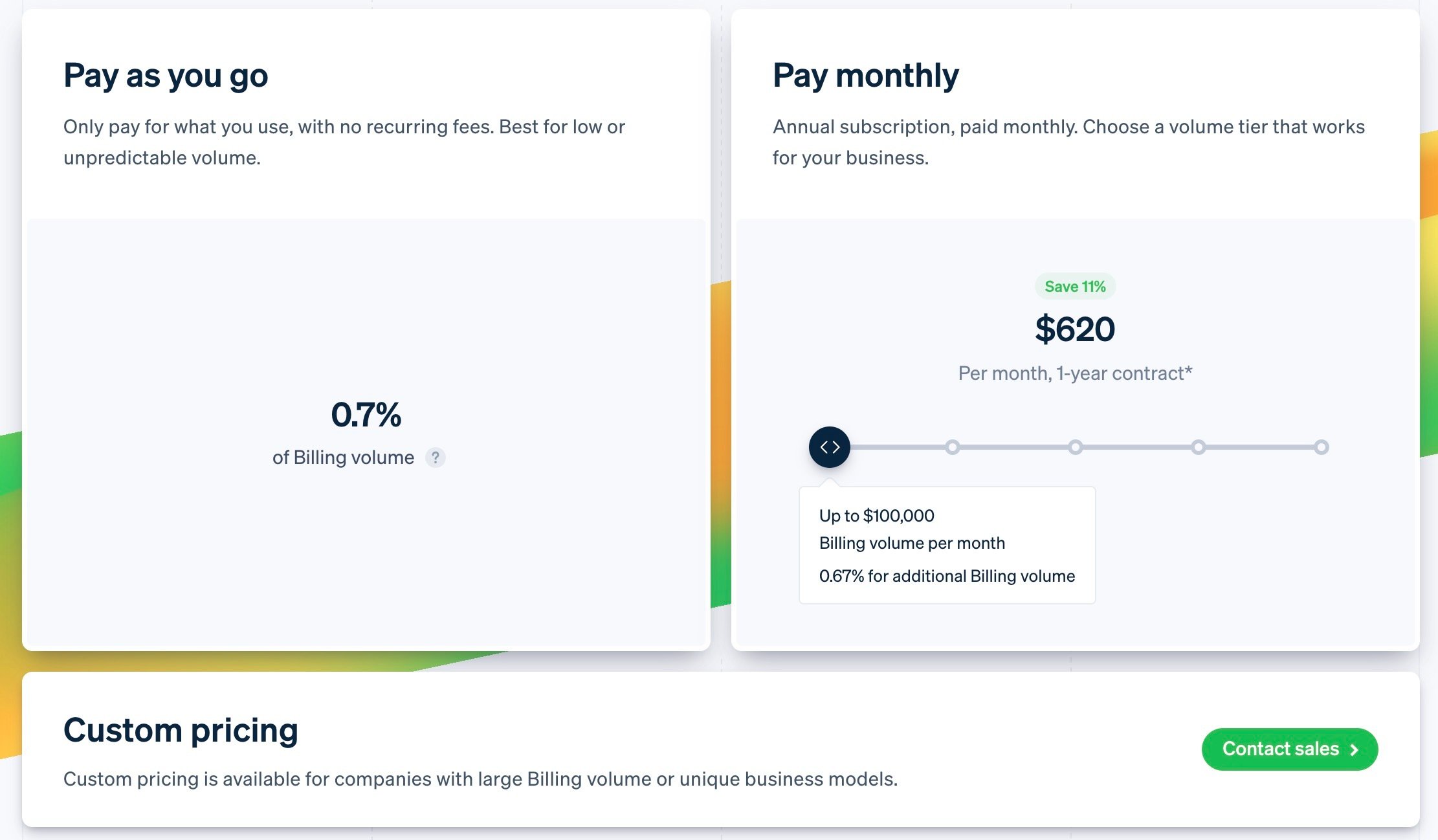 Stripe Billing pricing