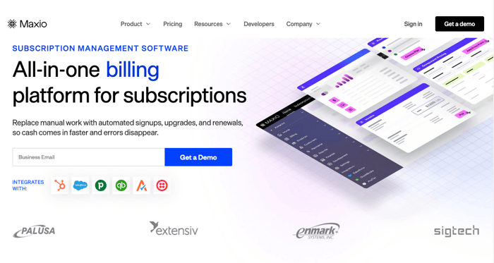 maxio-subscription-platform-homepage