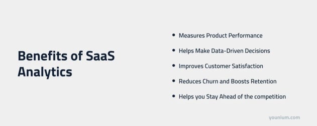 Benefits of saas analytics